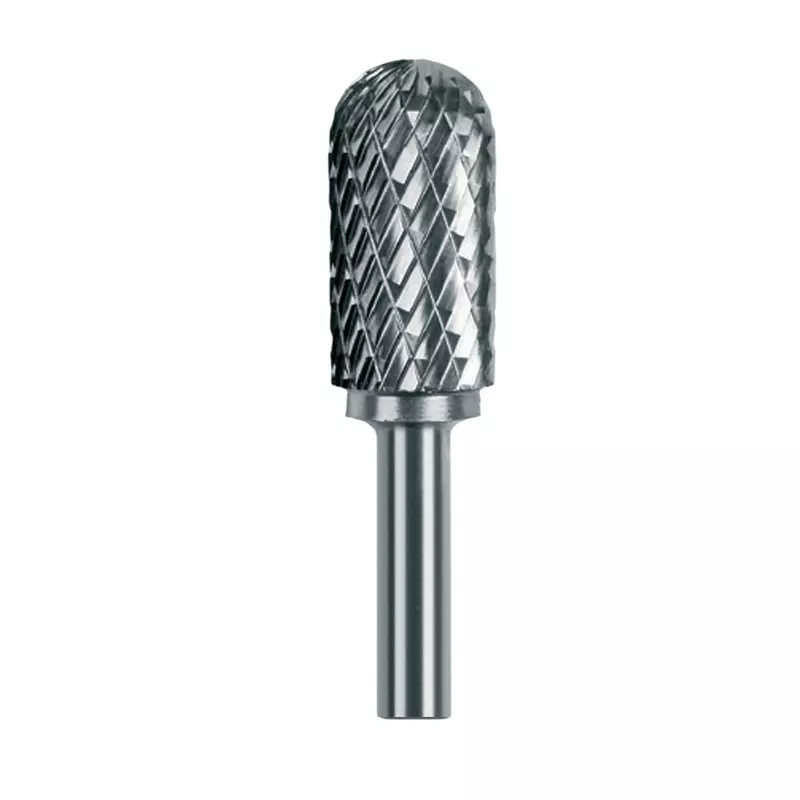 Indian Tools ITMB1 Series Tungsten Carbide Rotary Burrs Cylindrical Shape with Radius End Super Cut 3x38 mm, KBC01M316383