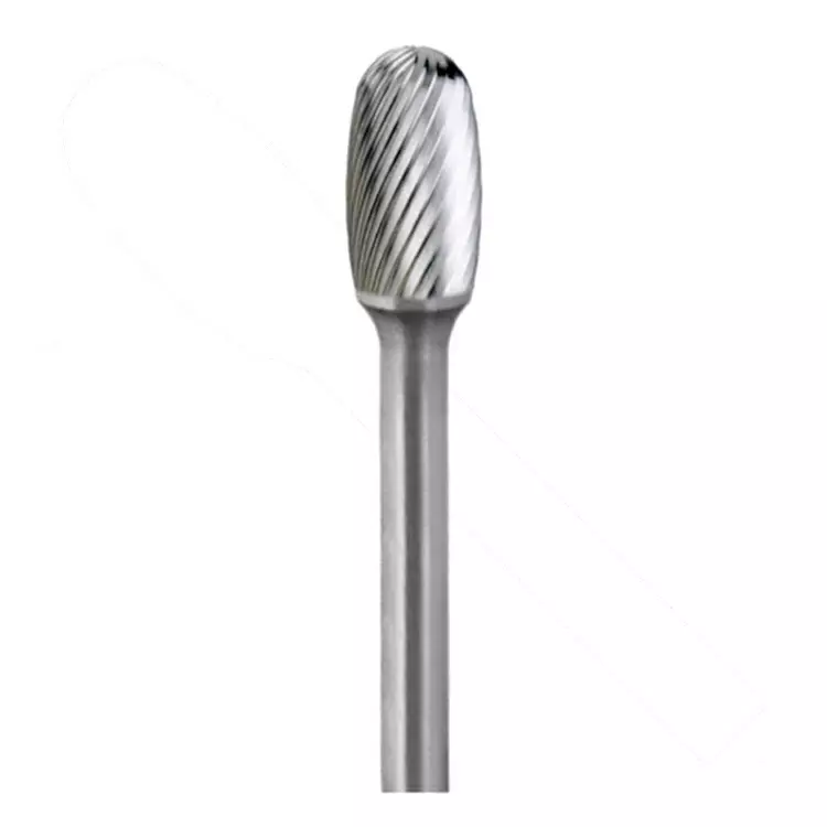 MIRANDA TOOLS Tungsten Carbide Rotary Burr Oval Shape Double Cut, Head Diameter 8 mm and Overall Length 60 mm, OM1