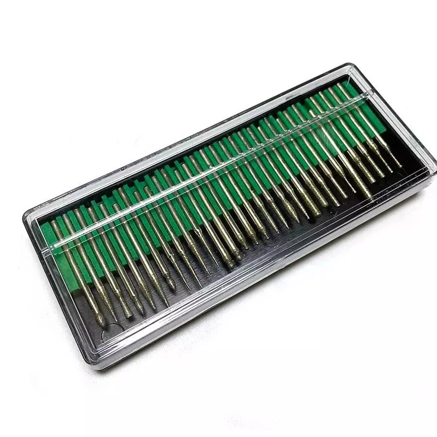 generic-30-pcs-diamond-coated-bur-bit-set-23-mm-shank-rotary-grinding-engraving-tool