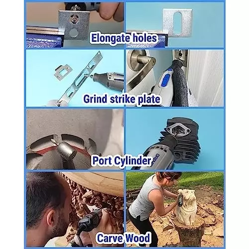 MECRAAF Double Cut Rotary Burr Cutter Cylindrical Type Super Grade Carbide 6 mm Shank Dia., BC-CE4D