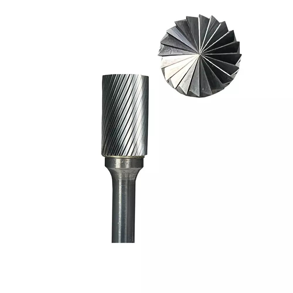 shiballoy-tungsten-carbide-rotary-burr-cylindrical-edge-cut-shape-8-mm-head-diameter-and-70-mm-overall-length-ae0820