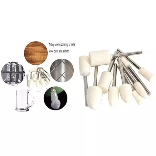 generic-13pcs-buffing-wheel-grinding-head-for-dremel-drill-3235mm-shank-4mm-5-piece-bullet--type-shank-diameterabout-3mm-off-white