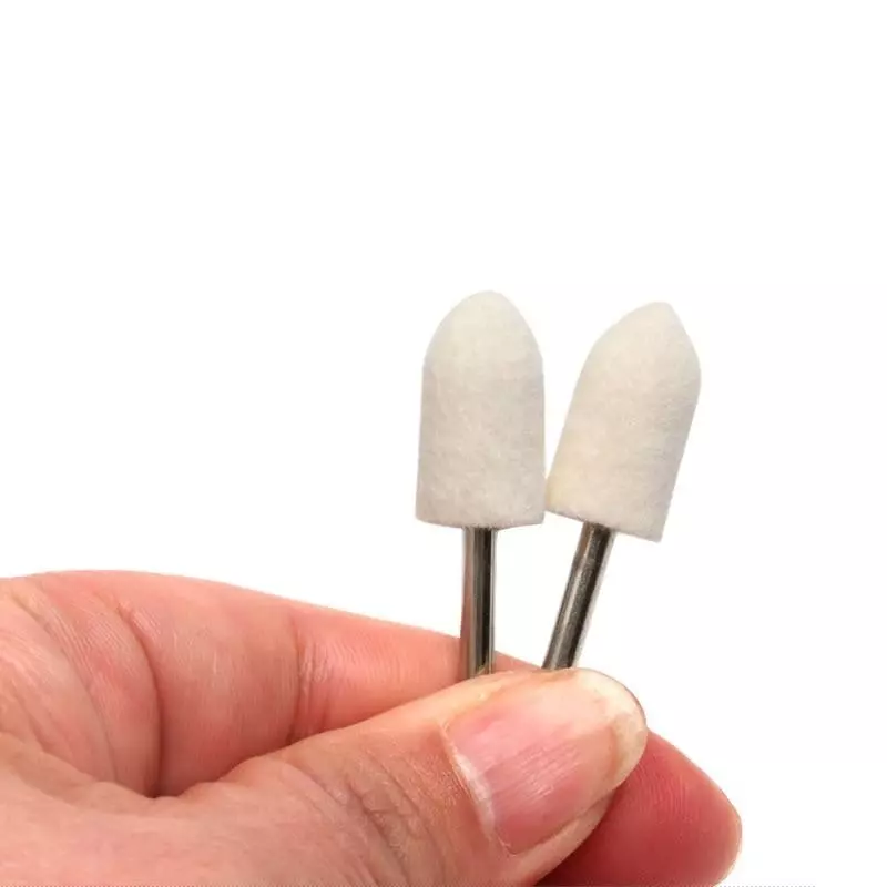 generic-13pcs-buffing-wheel-grinding-head-for-dremel-drill-3235mm-shank-4mm-5-piece-bullet--type-shank-diameterabout-3mm-off-white