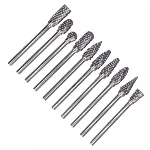 generic-10-pcs-carbide-burr-set-635-mm-14-inch-shank-double-cut-rotary-die-grinder-bits