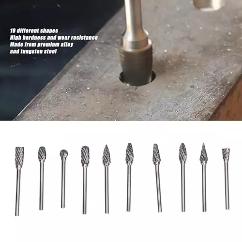 generic-10-pcs-carbide-burr-set-635-mm-14-inch-shank-double-cut-rotary-die-grinder-bits