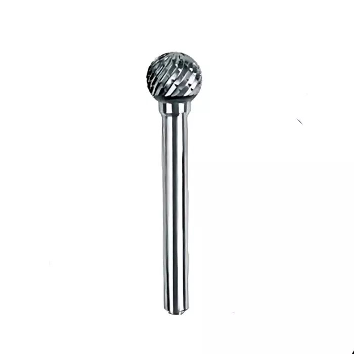 MIRANDA TOOLS Tungsten Carbide Rotary Burr Ball Shape Double Cut, Head Diameter 8 mm and Overall Length 50 mm, SM2