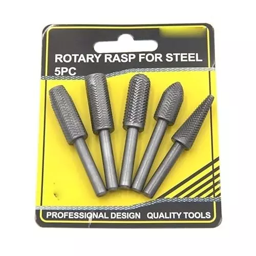 generic-5-pcs-hss-rotary-burr-drill-bit-set-14-inch-635-mm-round-shank-black-finish-for-stainless-steel