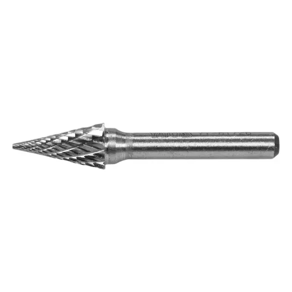Yato Pointed Head Cone Premium Rotary File 10 mm Diameter and 58 mm Length, YT-61726