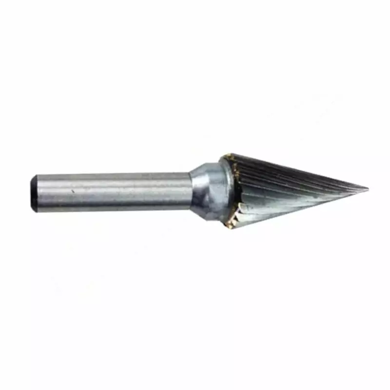 MIRANDA TOOLS Tungsten Carbide Rotary Burr Conical Shape Double Cut, Head Diameter 10 mm and Overall Length 70 mm, AM2