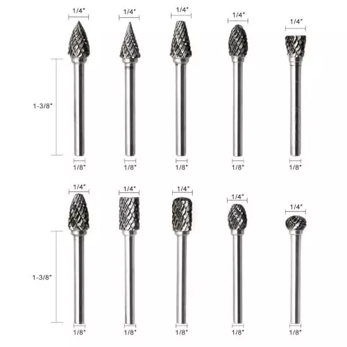 generic-10-pcs-carbide-burr-set-3-mm-18-inch-shank-635-mm-14-inch-head-double-cut-rotary-bits