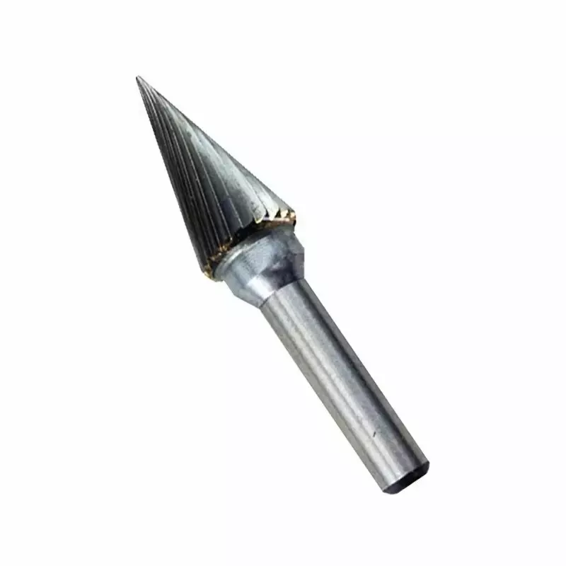 MIRANDA TOOLS Tungsten Carbide Rotary Burr Conical Shape Double Cut, Head Diameter 16 mm and Overall Length 66 mm, AM6