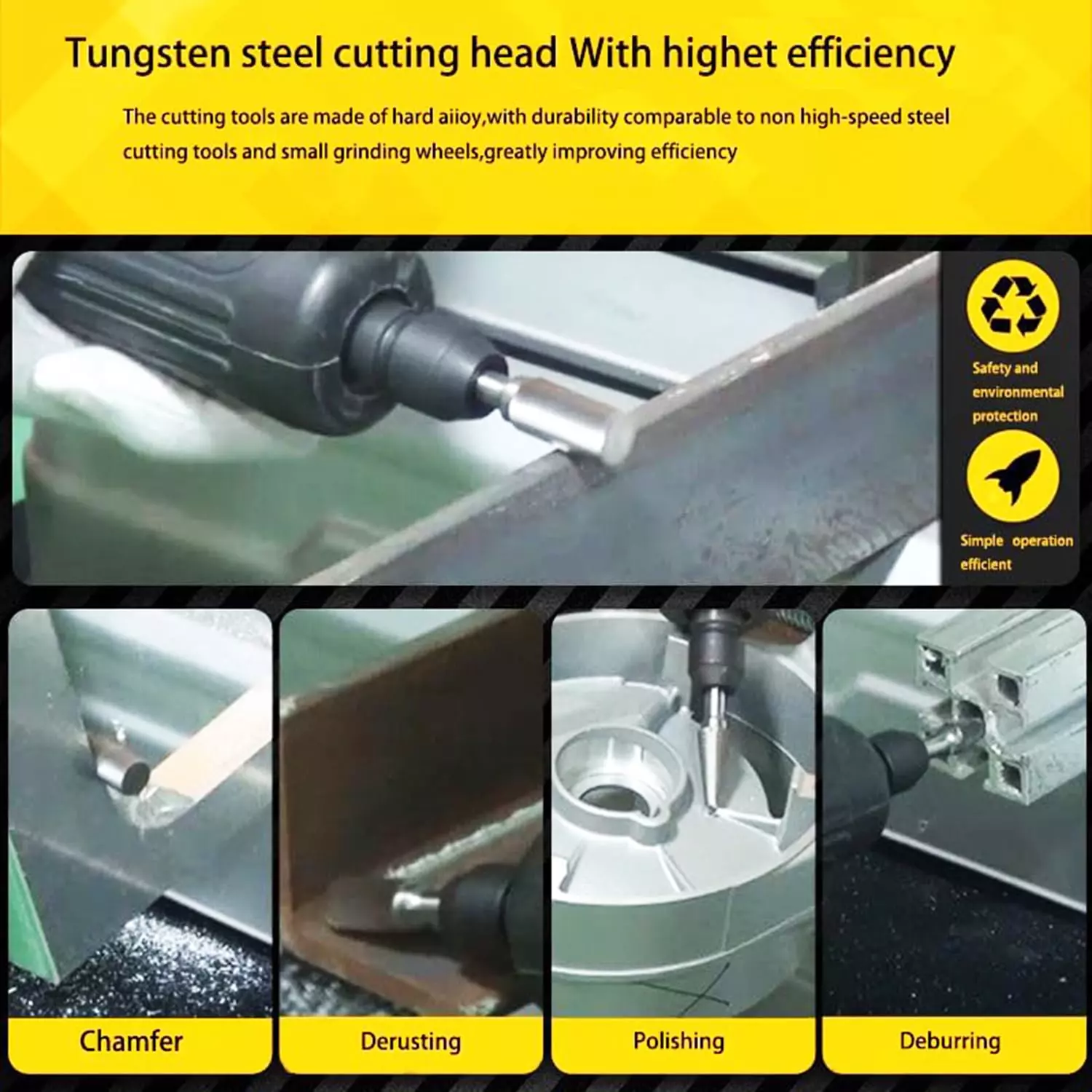 MECRAAF Ball Shape Single Cut Burr Cutter 12.7 mm Head Dia. And 11 mm Length, BC-S4S