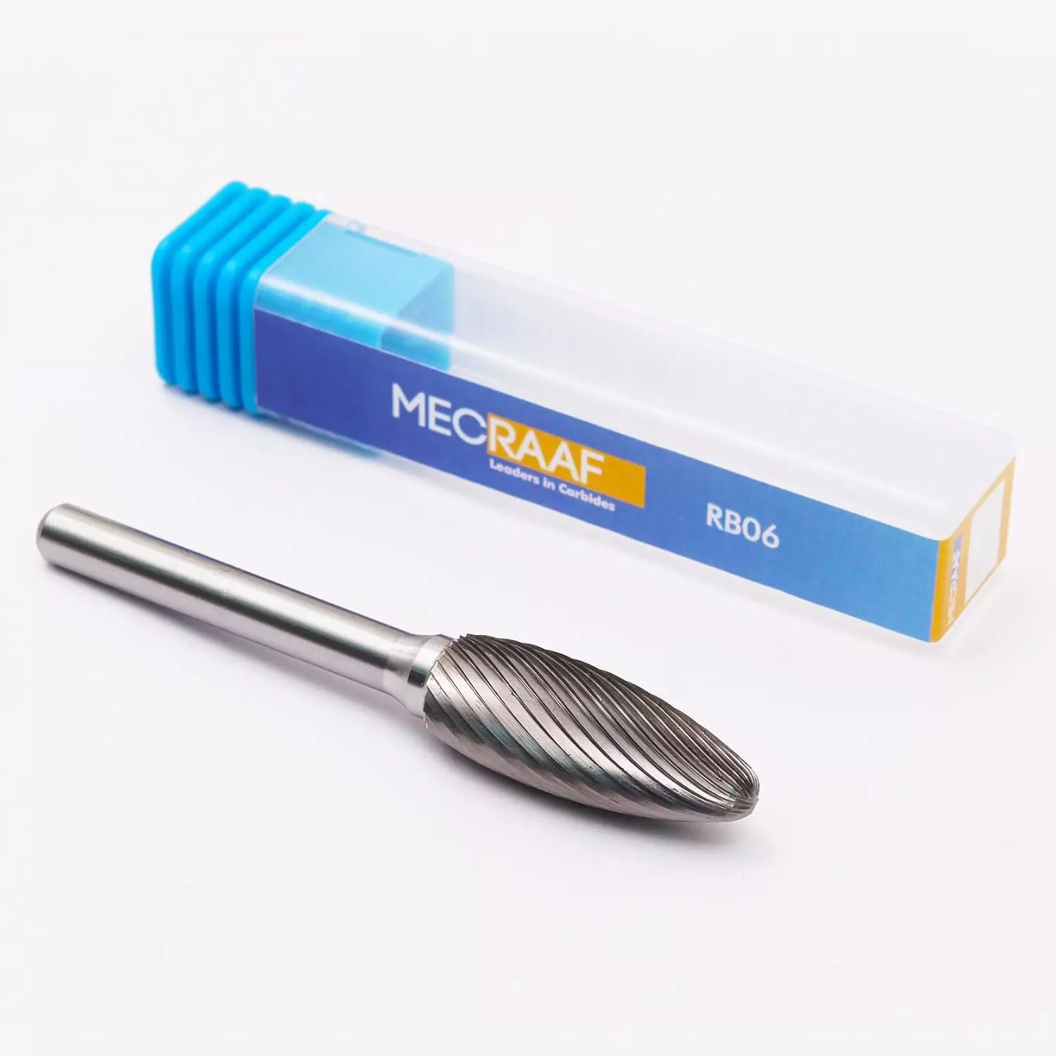 MECRAAF Flame Shape Single Cut Burr Cutter 8 mm Head Dia. And 19 mm Length, BC-F2S