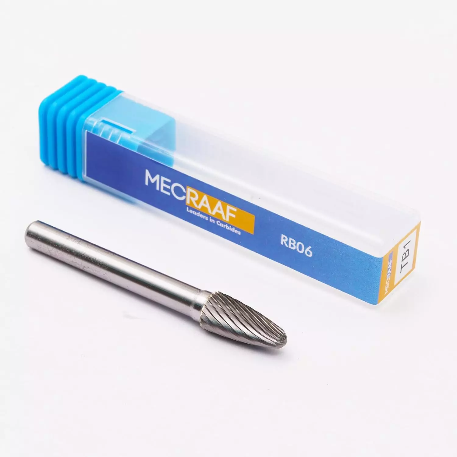 MECRAAF Tree Shape with Radius End Single Cut Burr Cutter 6 mm Head Dia. And 19 mm Length, BC-TB1S