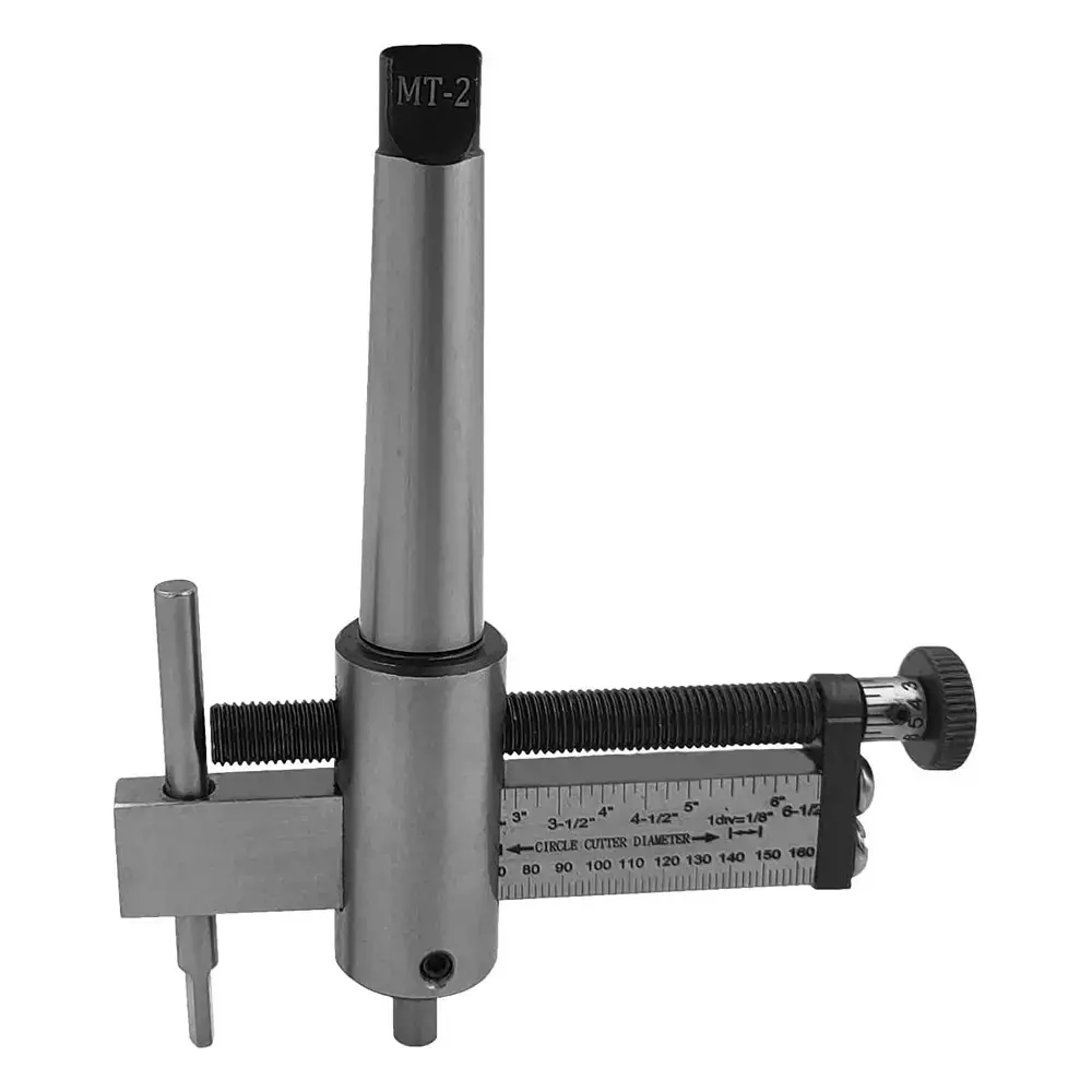 Buyohlic International Speed Guide Circle Cutter with HSS Tool Bit, MT2 Shank for Milling Machine, 2M-BF0V-2DP5