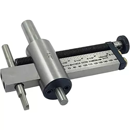 A.D INTERNATIONAL Speed Guide Circle Cutter with HSS Tool Bit, Straight Shank for Milling Machine, 43-XGGU-T5Q7