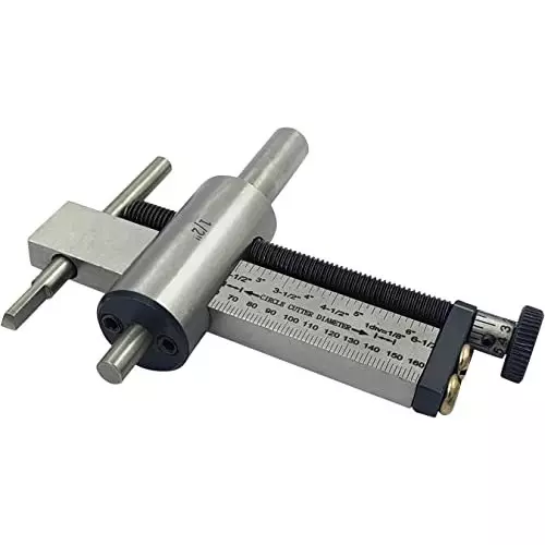A.D INTERNATIONAL Speed Guide Circle Cutter with HSS Tool Bit, Straight Shank for Milling Machine, 43-XGGU-T5Q7