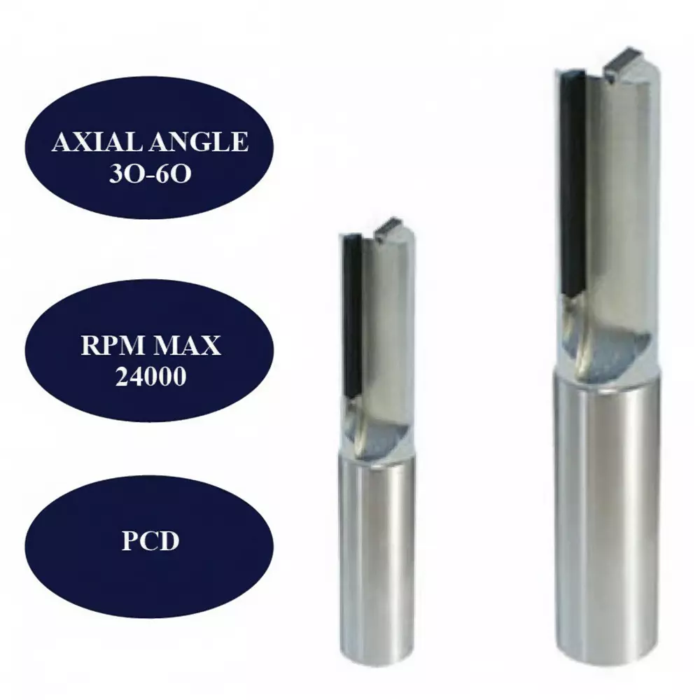 Timus DP (PCD) Straight Router Cutter 24000 RPM, 21 mm Cutting Length x 75 mm Overall Length, TTD.800C.1221.75