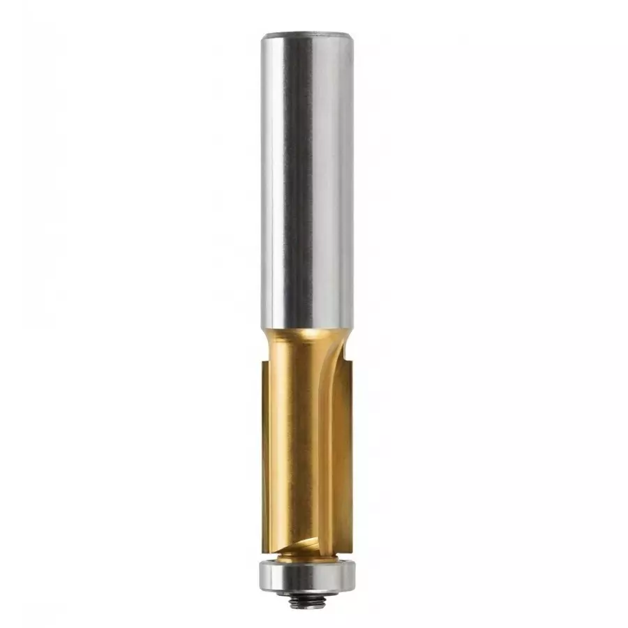 Timus TCT Brazed Flush Trim Bit Eco Range, 3/8 inch (9.52 mm) Cutting Diameter x 12 mm Shank Diameter x 50 mm Cutting Length, 199-G