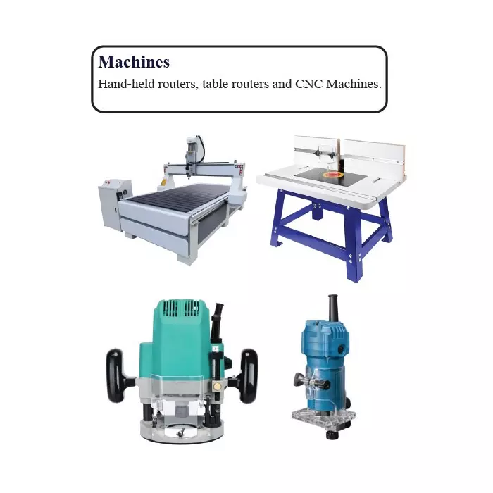 Timus TCT Brazed Chamfer Bit TT.CF 43 mm Cutting Diameter x 12 mm Shank Diameter, TT.CF.15.15