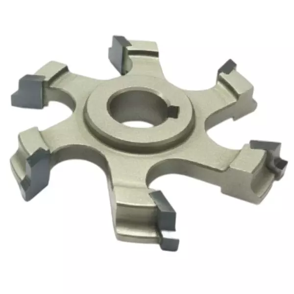 Timus TCT Brazed Edge Round Trimming Cutter Left Hand TTB.TC.108, 58 mm Diameter x 16 mm Bore & 1 mm Radius, TTB.TCL.108.1.0.58