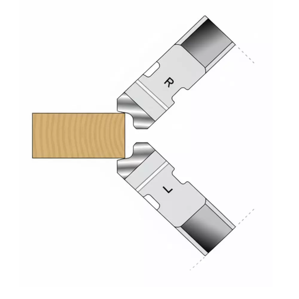 Timus TCT Replaceable Edge Round Trimming Cutter Left Hand TTR.TC.102, 69 mm Diameter x 16 mm Bore & 2.5 mm Radius, TTR.TCL.102.2.5