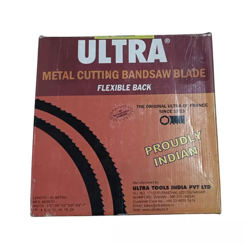 ULTRA Raker Set Metal Cutting Bandsaw Blade With 4 TPI (Size 25.40x0.90 mm)