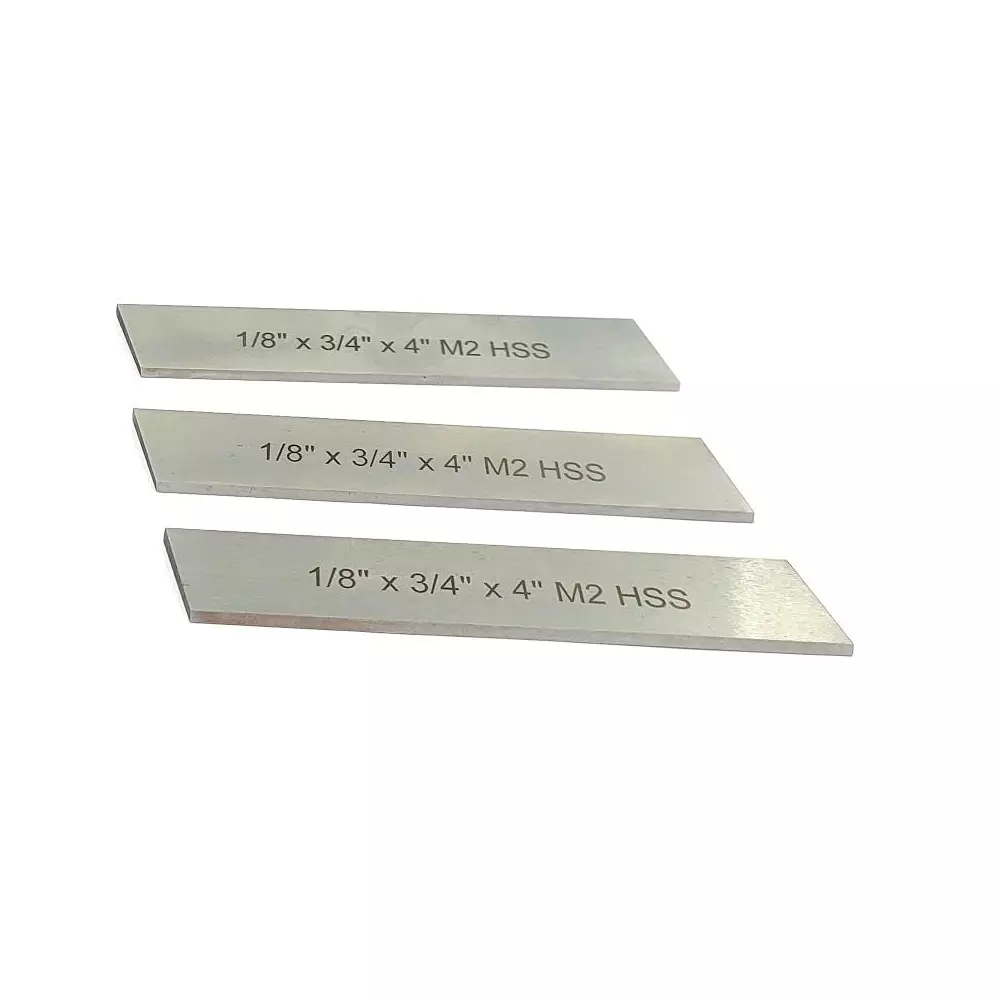 Assorts Blade High-Speed Steel 3.175x19.05x101.6 mm (1/8x3/4x4 Inch) (Pack of 3)