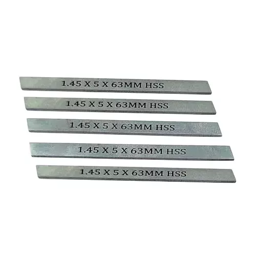A.D INTERNATIONAL Spare Parting Blades for Mini Cut Off Tool Holders with 6, 8, 10 mm Shank Size, 34-2Y3B-A6AT (Set of 5)