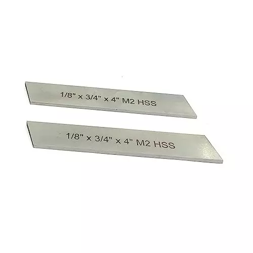 Assorts Blade High-Speed Steel 3.175x19.05x101.6 mm (1/8x3/4x4 Inch) (Pack of 2)