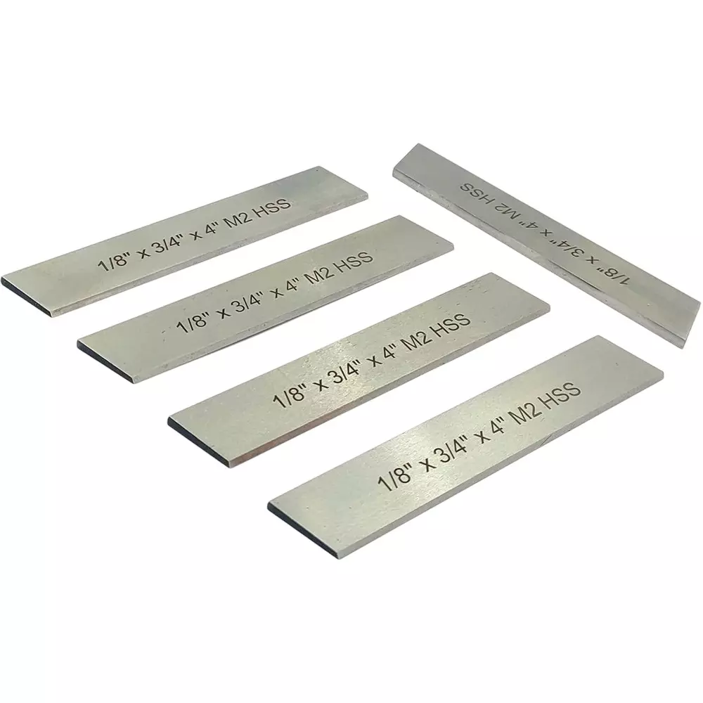 Assorts Blade High-Speed Steel 3.175x19.05x101.6 mm (1/8x3/4x4 Inch) (Pack of 5)