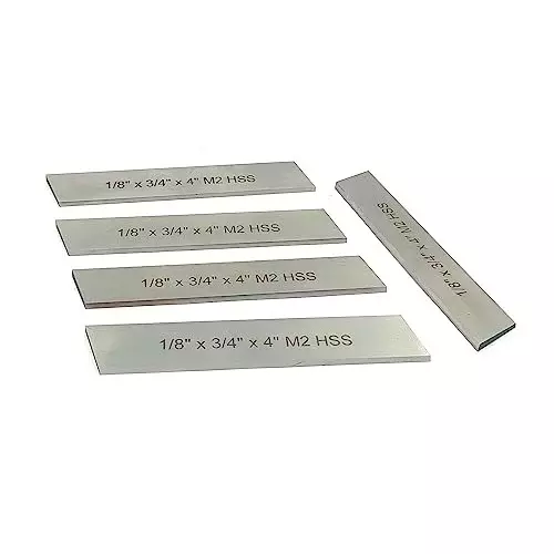Assorts Blade High-Speed Steel 3.175x19.05x101.6 mm (1/8x3/4x4 Inch) (Pack of 5)