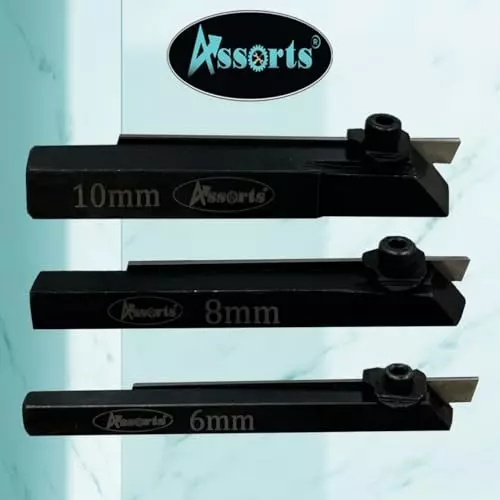 Assorts Mini Cut-Off Parting Tool Set High Speed Steel 10 mm Shank Size for Professional and Hobbyist Use