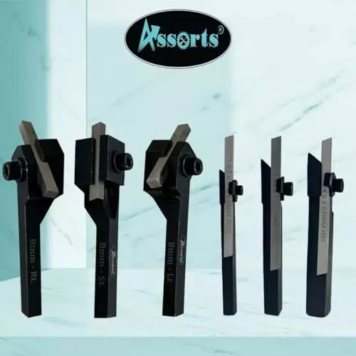 Assorts Mini Cut-Off Parting Tool Set High Speed Steel 10 mm Shank Size for Professional and Hobbyist Use