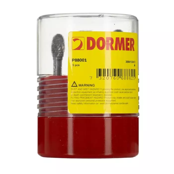 DORMER PRAMET Burr Set Ball Carbide Blade, 6814221