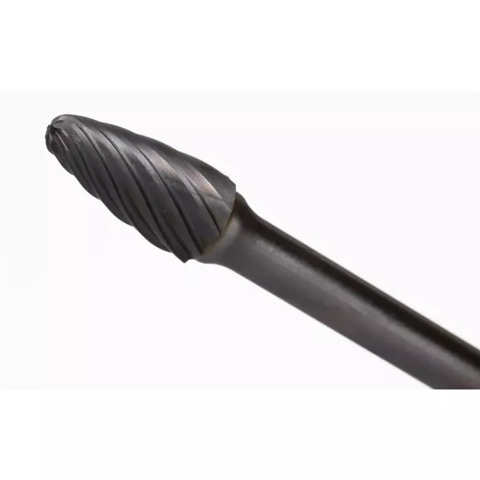 DORMER PRAMET Burr Set Ball Nosed Cone Cylinder with End Cut Tree Carbide Blade, 7059570