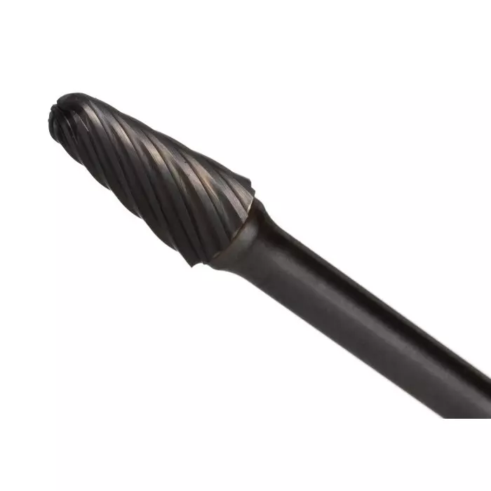 DORMER PRAMET Burr Set Ball Nosed Cone Cylinder with End Cut Tree Carbide Blade, 7059570