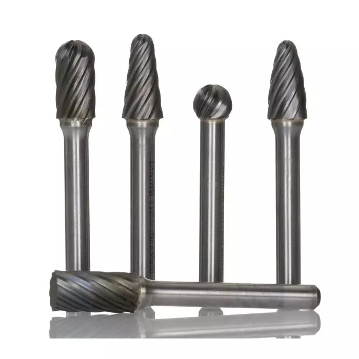 DORMER PRAMET Burr Set Ball Nosed Cone Cylinder with End Cut Tree Carbide Blade, 7059570