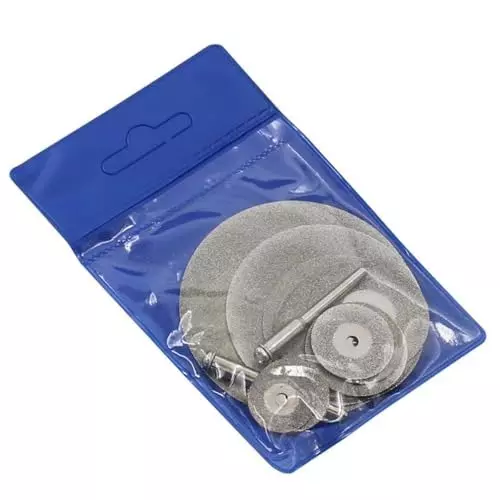 GENERIC Diamond Saw Blade Cutting Disc Set Mandrel Rods Included 16, 18, 20, 22, 25, 30, 35, 40, 50, 60 mm (1 Kit)