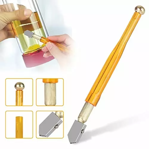 YADAV Professional Glass Cutter Tungsten Carbide Tip 160 mm for Precision Cutting of Glass & Tiles