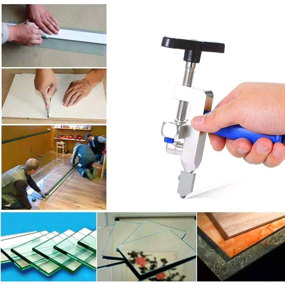 YADAV 2 in 1 Glass Cutter Tool Durable Roller Cutter Multifunction Hand Tool ‎15 x 10 x 5 cm