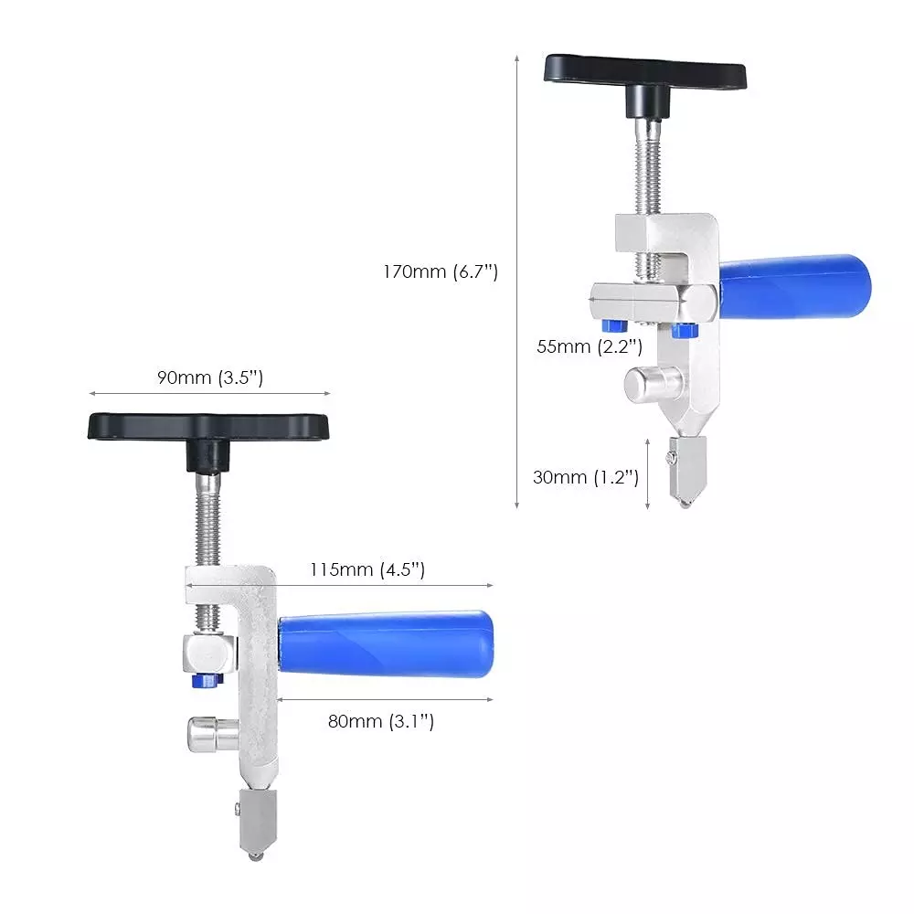 YADAV 2 in 1 Glass Cutter Tool Durable Roller Cutter Multifunction Hand Tool ‎15 x 10 x 5 cm