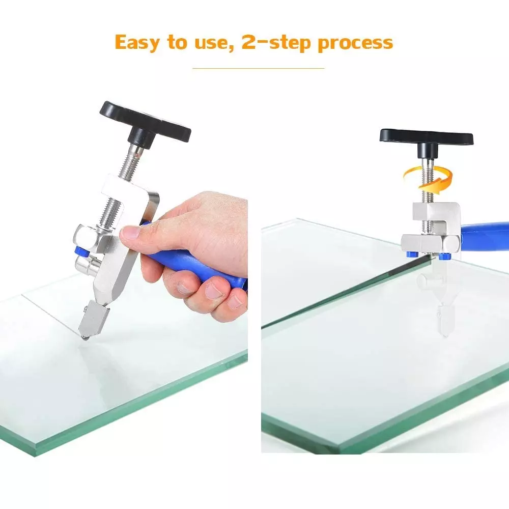 YADAV 2 in 1 Glass Cutter Tool Durable Roller Cutter Multifunction Hand Tool ‎15 x 10 x 5 cm