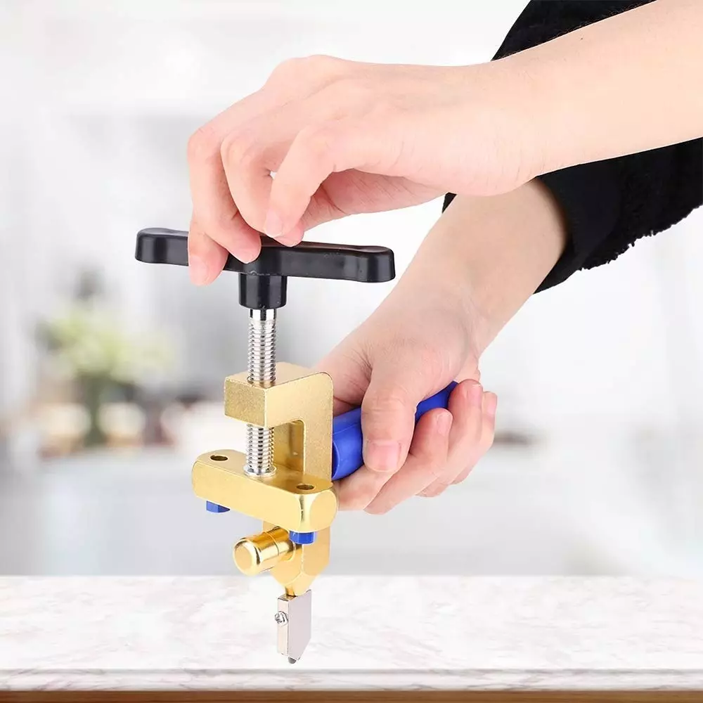 YADAV 2 in 1 Glass Cutter Tool Durable Roller Cutter Multifunction Hand Tool ‎15 x 10 x 5 cm