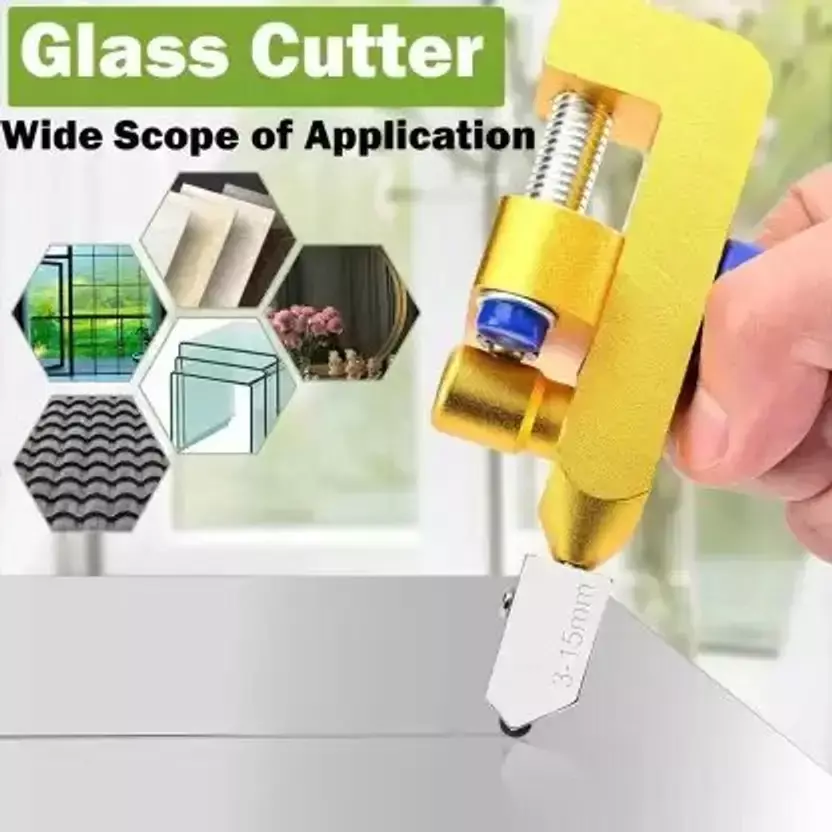 Helmik 2 in 1 Manual Tiles and Glass Cutter Kit