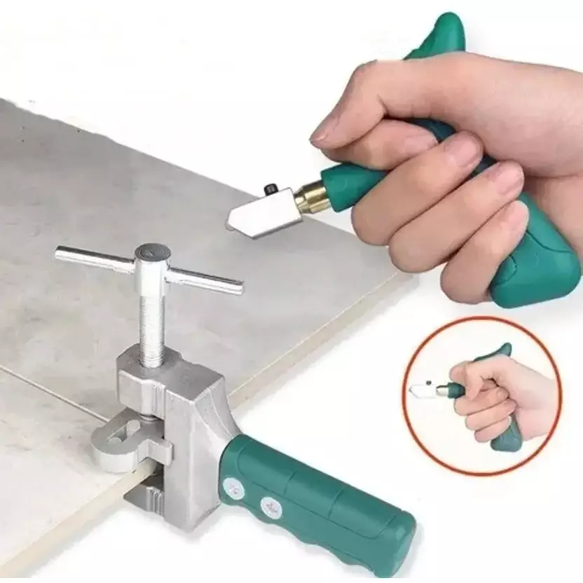ToolsT 2 in 1 Glass & Tile Cutter with Hand Grip Divider and Lever Tool Set (15 cm)