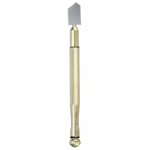ATOZ Prime Oil Feed Glass Cutter Golden Anti-Slip Handle with Steel Blade for 2 - 19 mm Glass