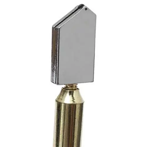 ATOZ Prime Oil Feed Glass Cutter Golden Anti-Slip Handle with Steel Blade for 2 - 19 mm Glass