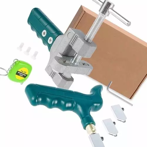 GENERIC Glass Tile Cutter Tool with Glass Breaking Plier & Tape Measure Kit Carbide