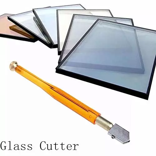 YADAV Single Diamond Glass Cutter Hard Alloy Tool 160 mm Length for Tiles, Mirror, Mosaic & Stained Glass Cutting